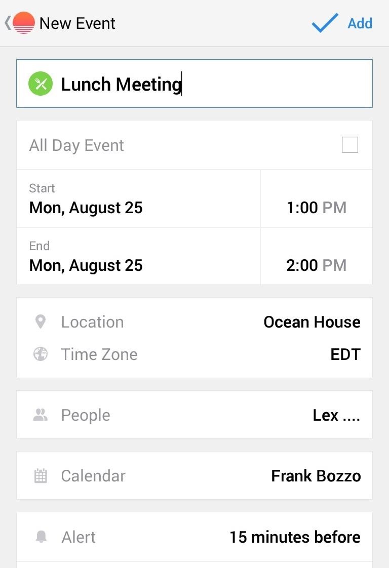 Sunrise Gives Your Android a Hybrid Agenda/Calendar View