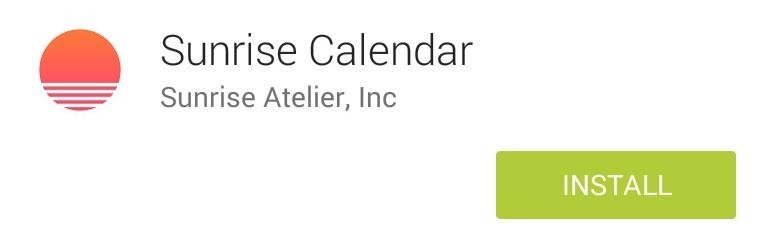 Sunrise Gives Your Android a Hybrid Agenda/Calendar View