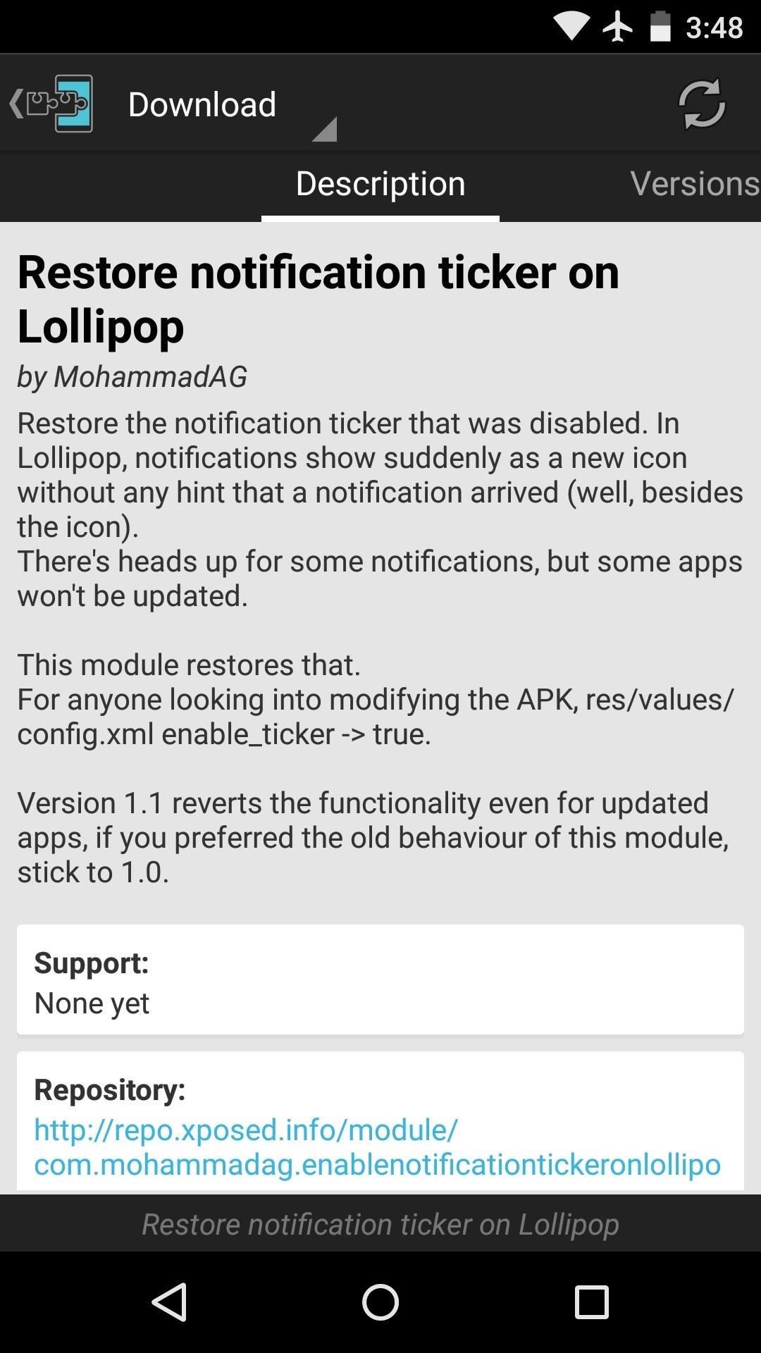 Swap Heads Up Notifications for the Old-Style Ticker in Android Lollipop