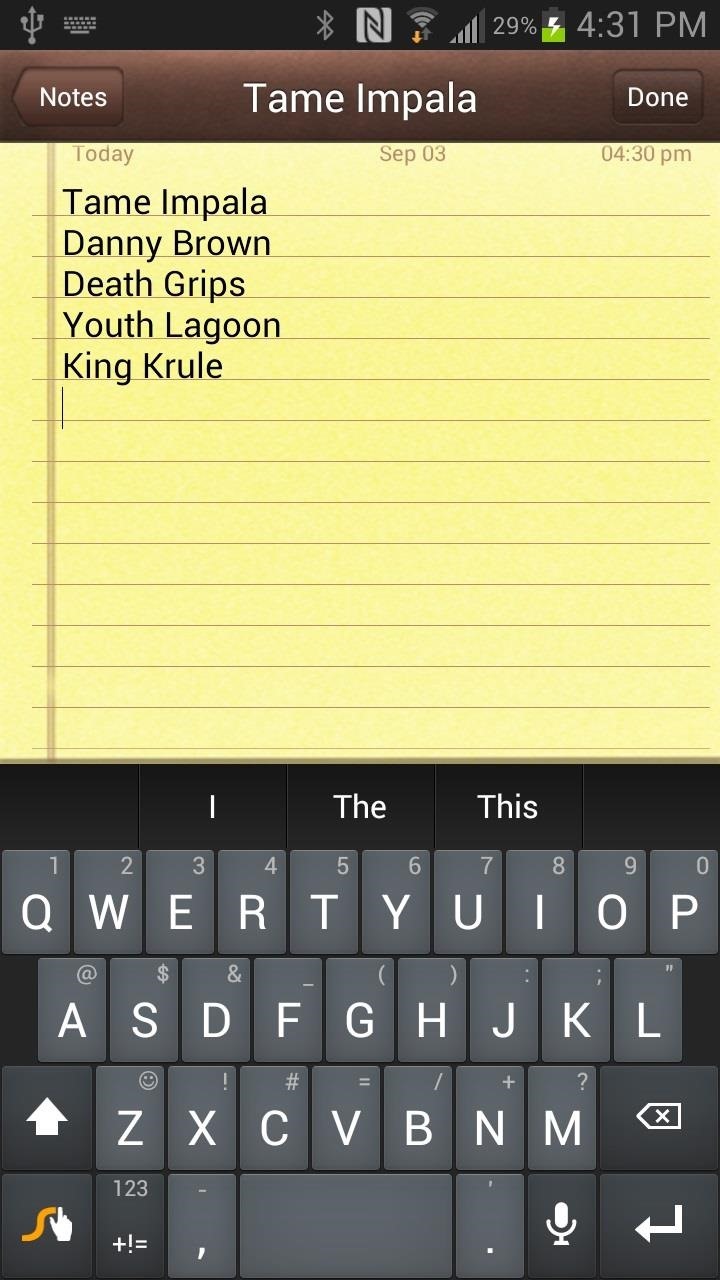 How to Take iOS-Style Notes on Your Samsung Galaxy Note 2