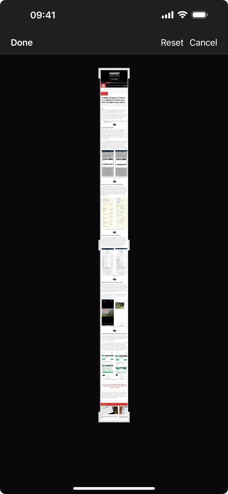 How to Take Scrolling Screenshots of Entire Webpages, Text Documents, and More on Your iPhone or iPad