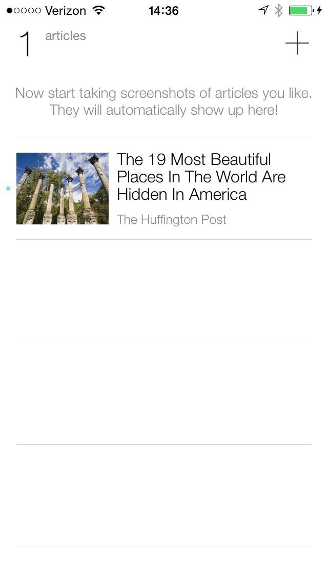 Taking Screenshots Is the Fastest Way to Save Full Web Articles for Offline Reading on Your iPhone