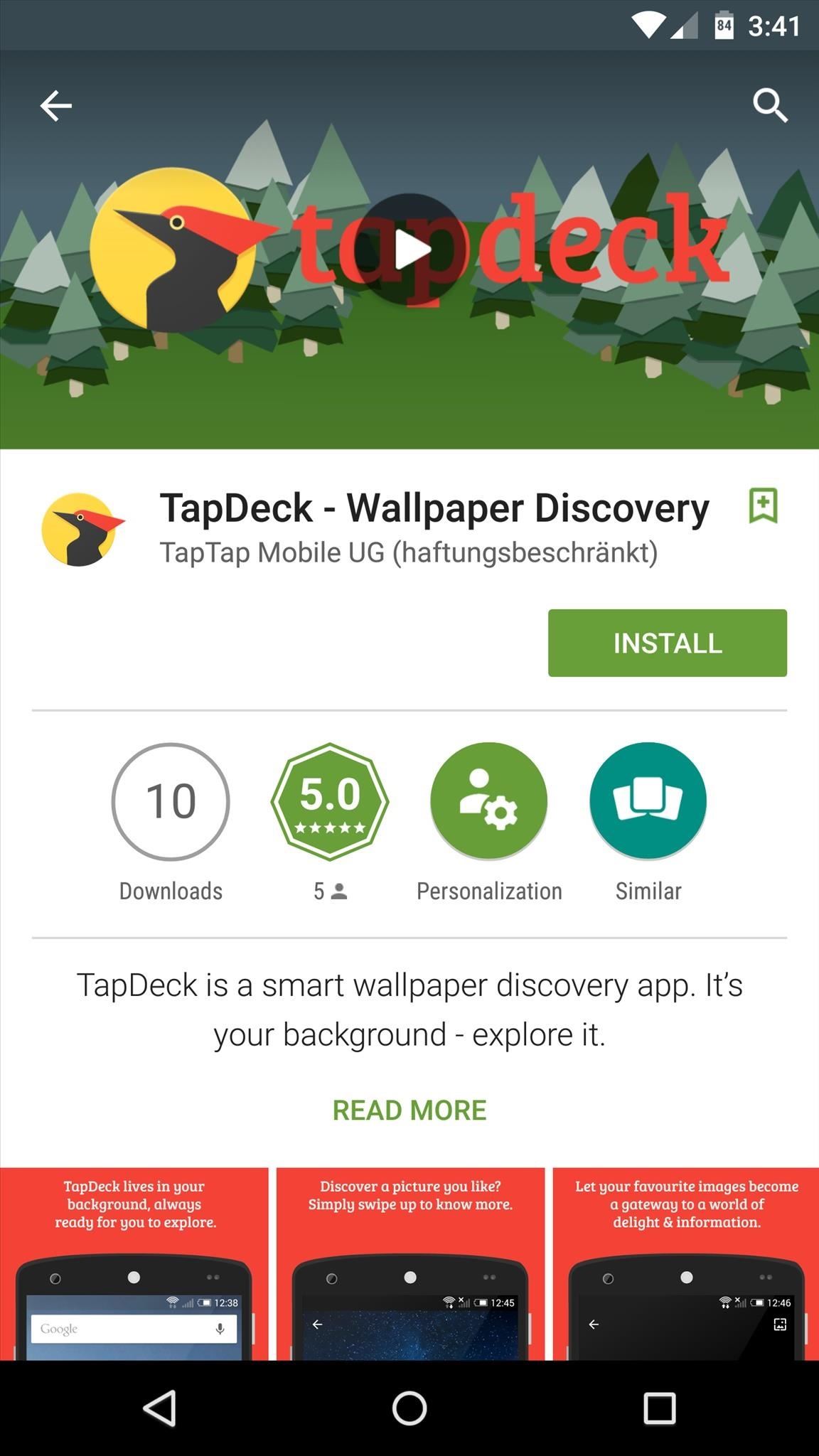 TapDeck Is a Beautiful Live Wallpaper That Adapts to Your Taste in Photography