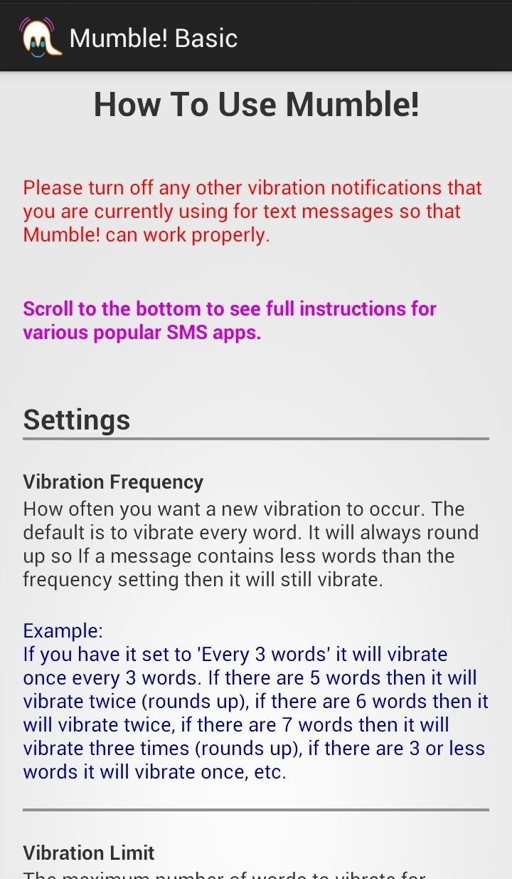 How to Tell What's in a Text Without Looking by Activating Smart Vibrations on Your Samsung Galaxy S3