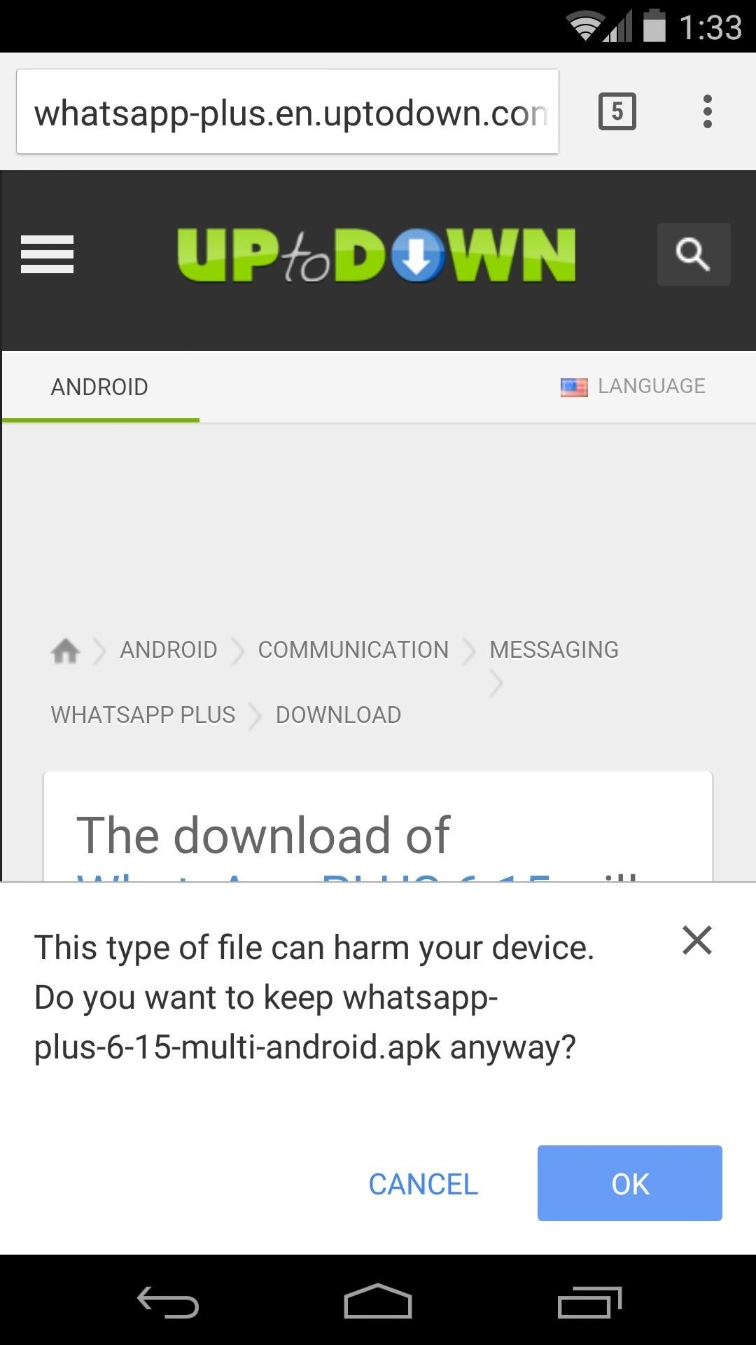 Theme WhatsApp with Android L's Material Design