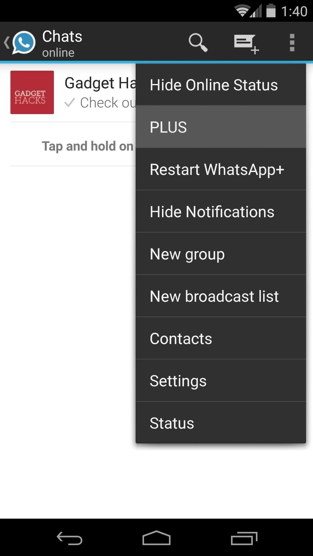 Theme WhatsApp with Android L's Material Design