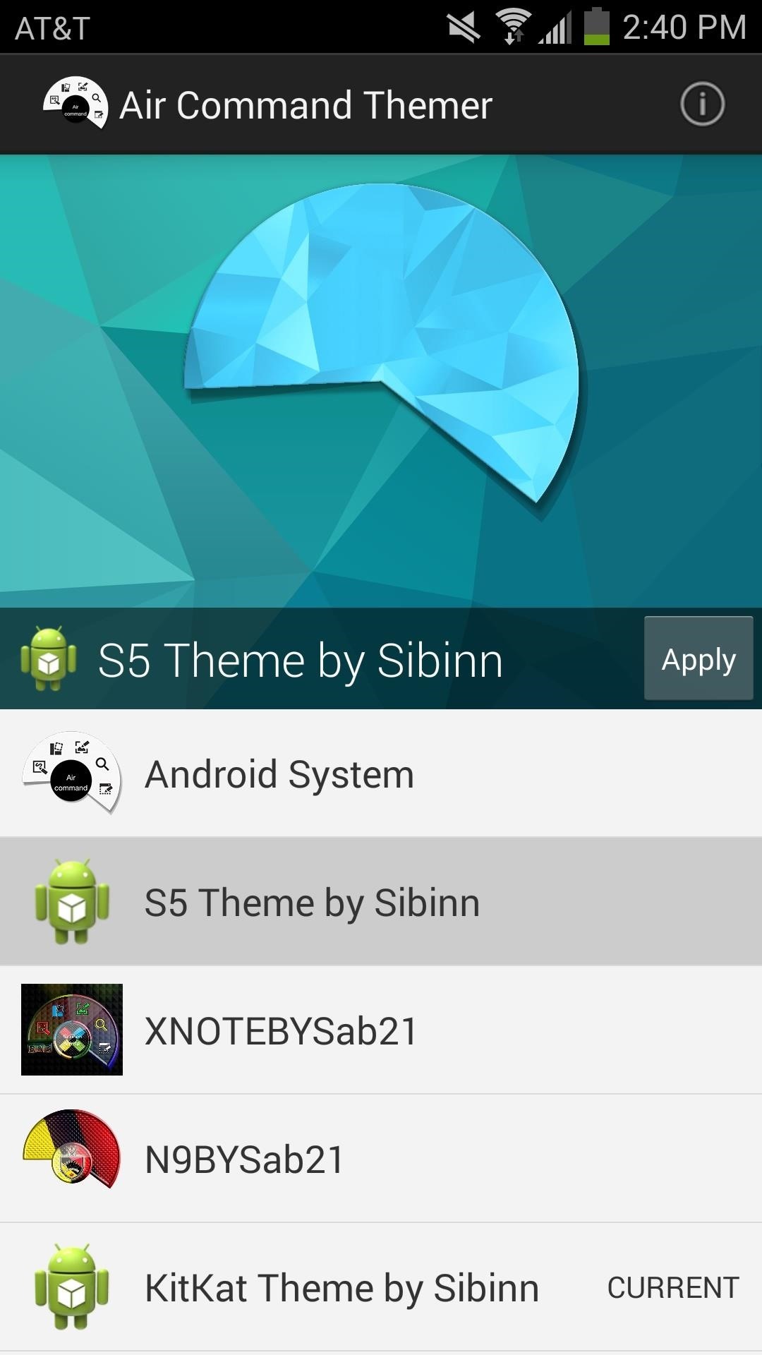 Theme Your Galaxy Note 3's Air Command Controller Window