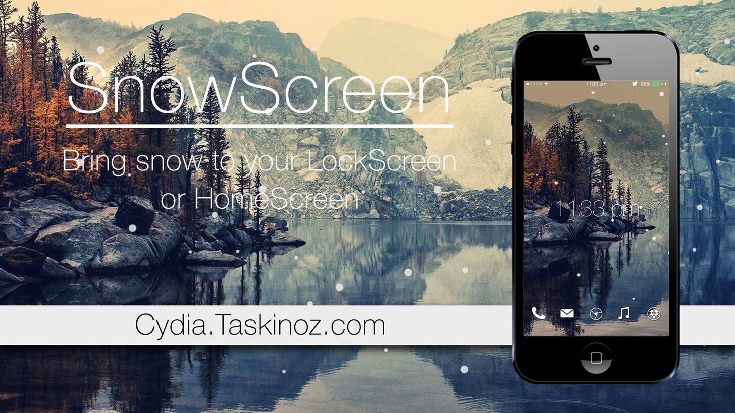 Theme Your iPhone's Home Screen with Falling Snow for the Winter