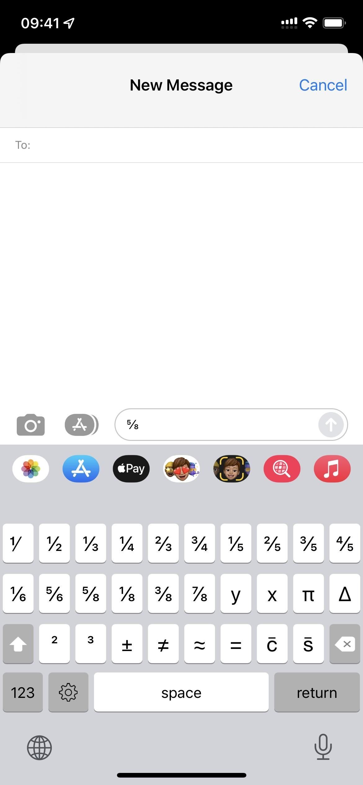 There's an Easy Way to Type Fractions as Single Characters on Your iPhone's Keyboard