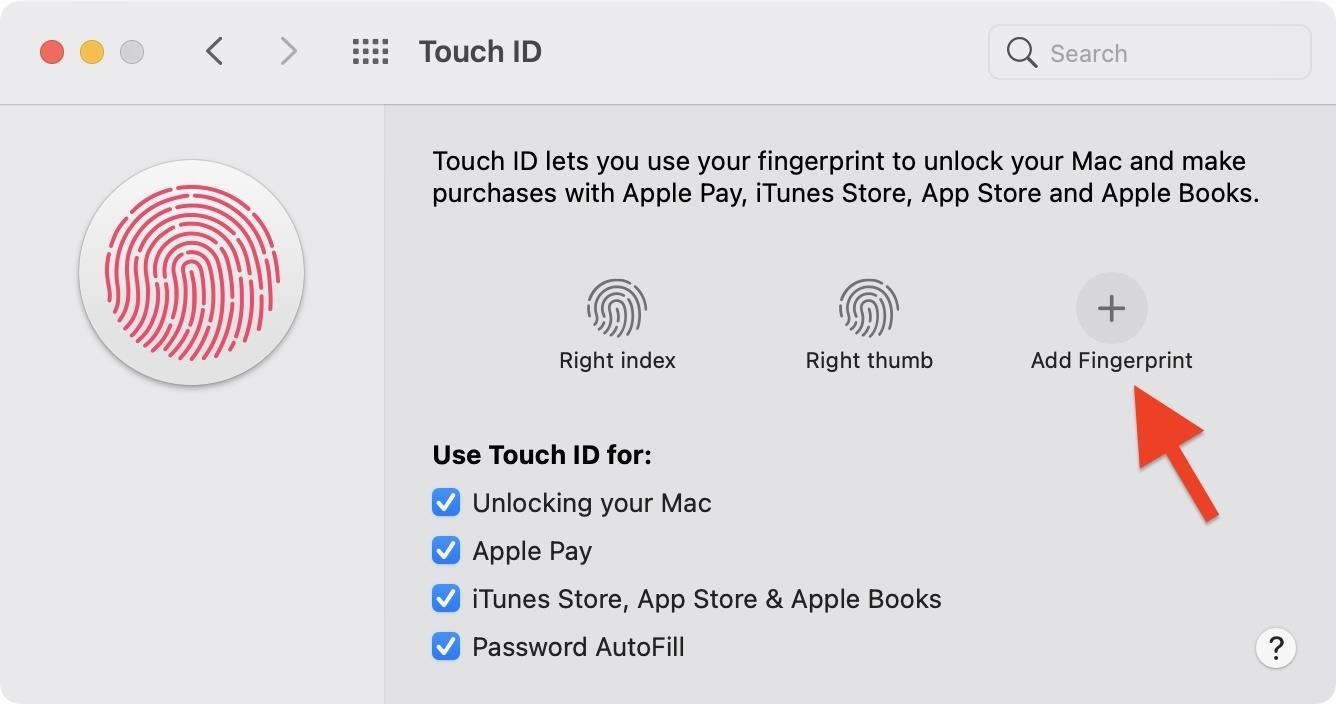 How to Trick Your MacBook's Touch ID into Registering Twice as Many Fingerprints for Each Account