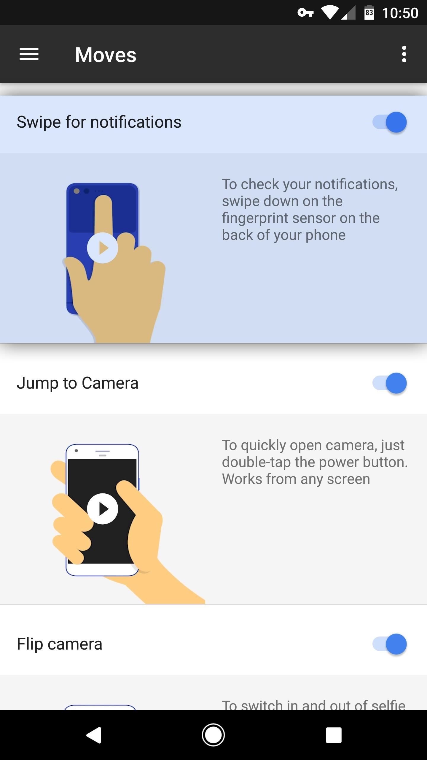 How to Turn on Google Pixel's Fingerprint Swipe Notification Gesture