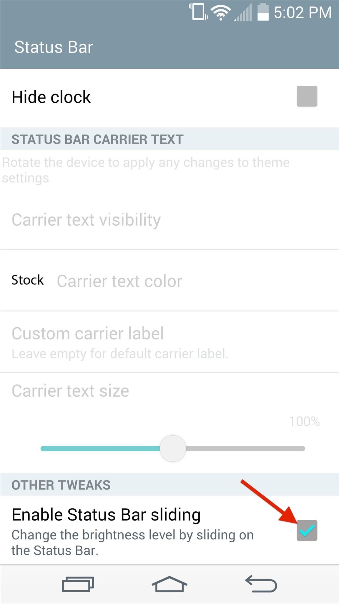 Turn Your G3's Status Bar into a Brightness Slider