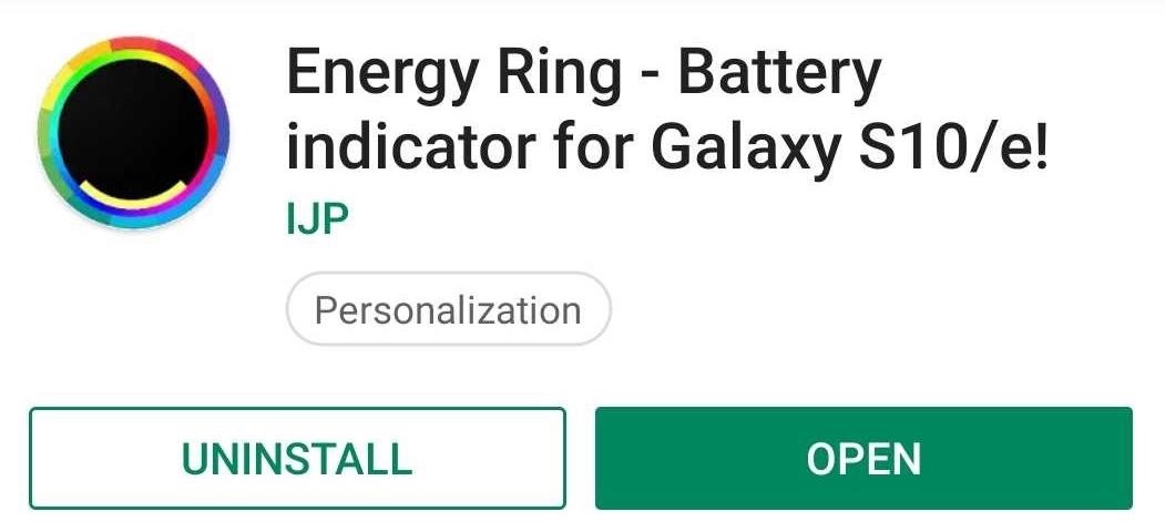 Turn Your Galaxy S10's Camera Cutout into a Battery Indicator