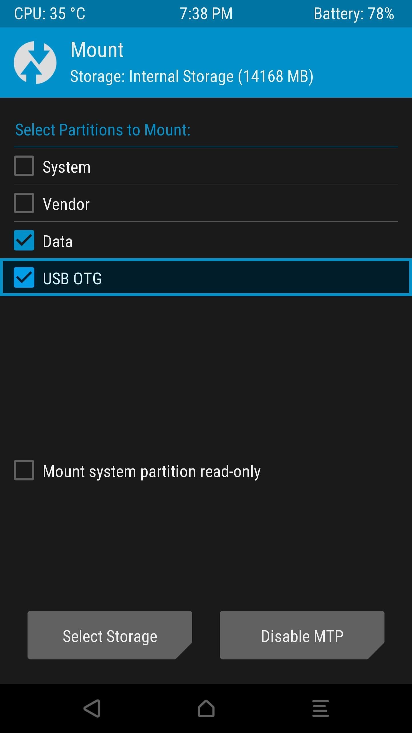 TWRP 101: How to Mount Your SD Card or USB OTG Drive to Flash External ZIPs