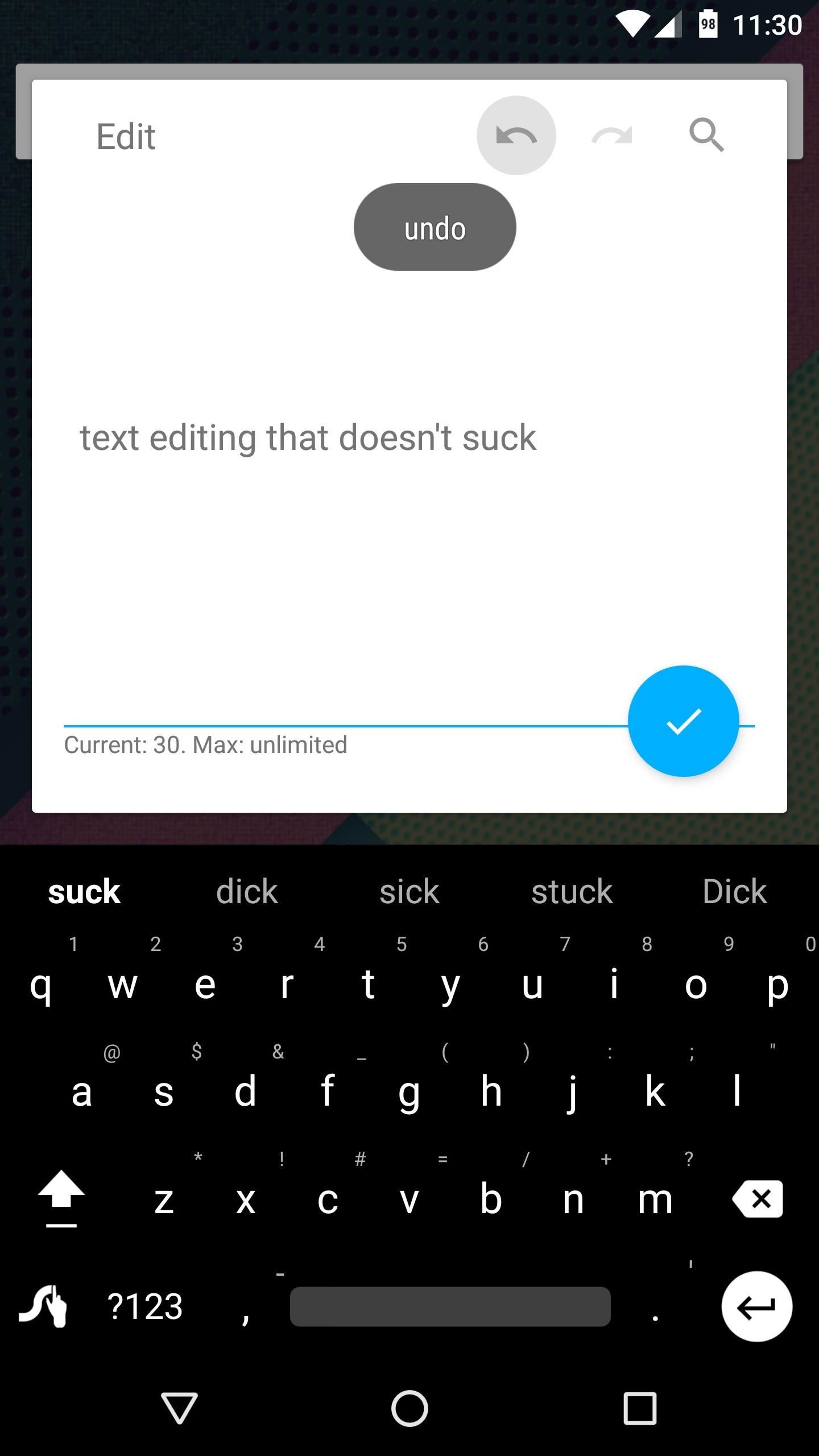 Undo. Redo. Find & Replace. Get Them for Your Android Keyboard Right Now