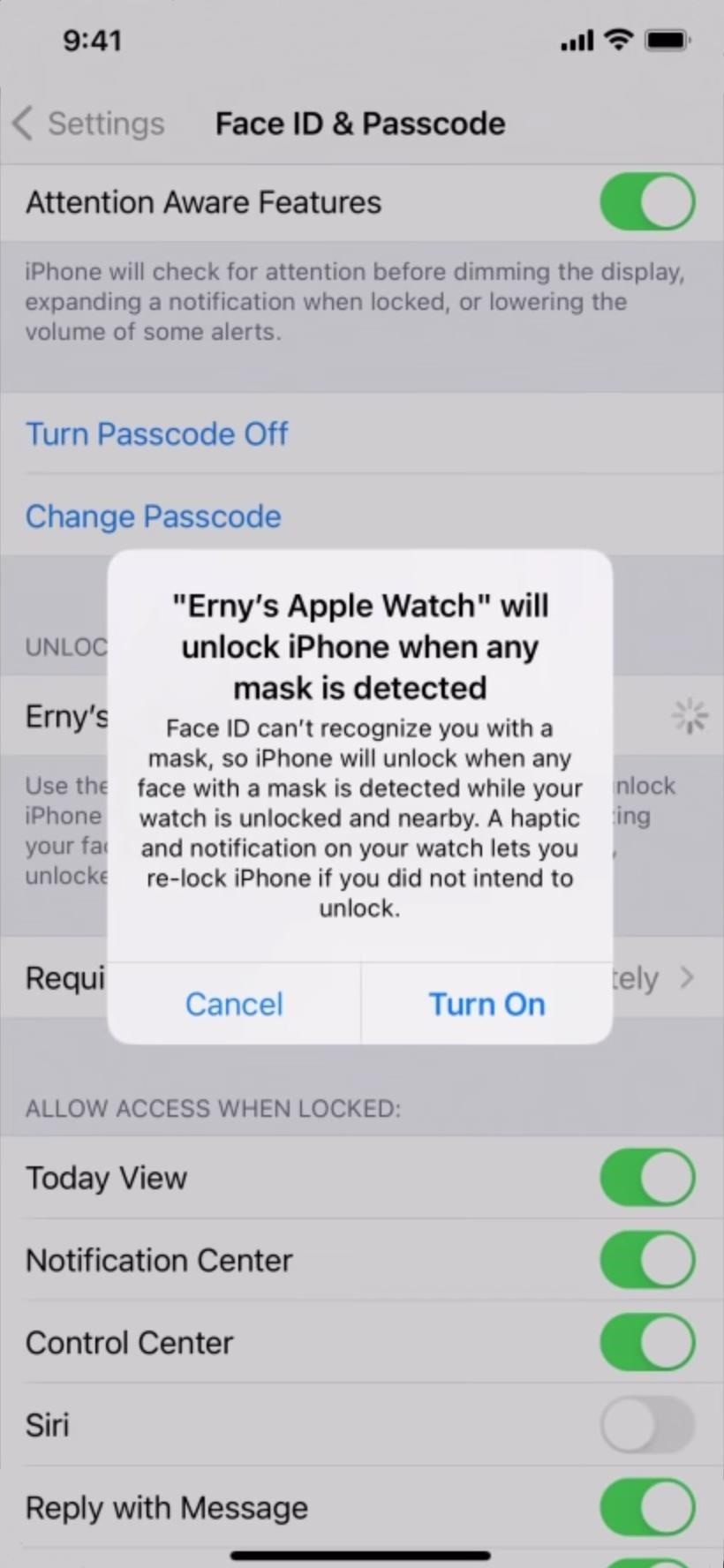 Unlocking Your iPhone While Wearing a Mask Just Got Way Easier