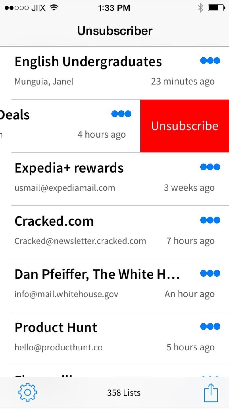 Unsubscriber: The Easiest Way to Get Rid of Annoying Emails in Gmail on Your iPhone