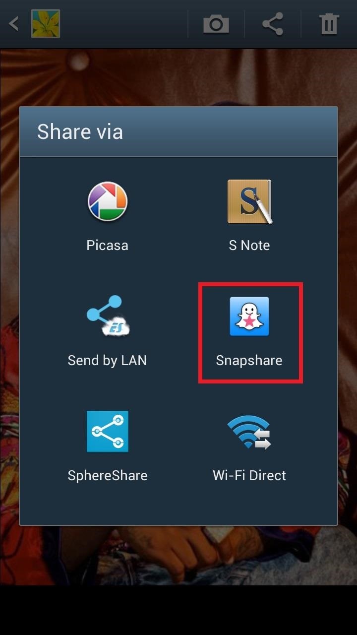 How to Use Any Photo or Video as a Self-Destructing Snapchat on Your Samsung Galaxy Note 2