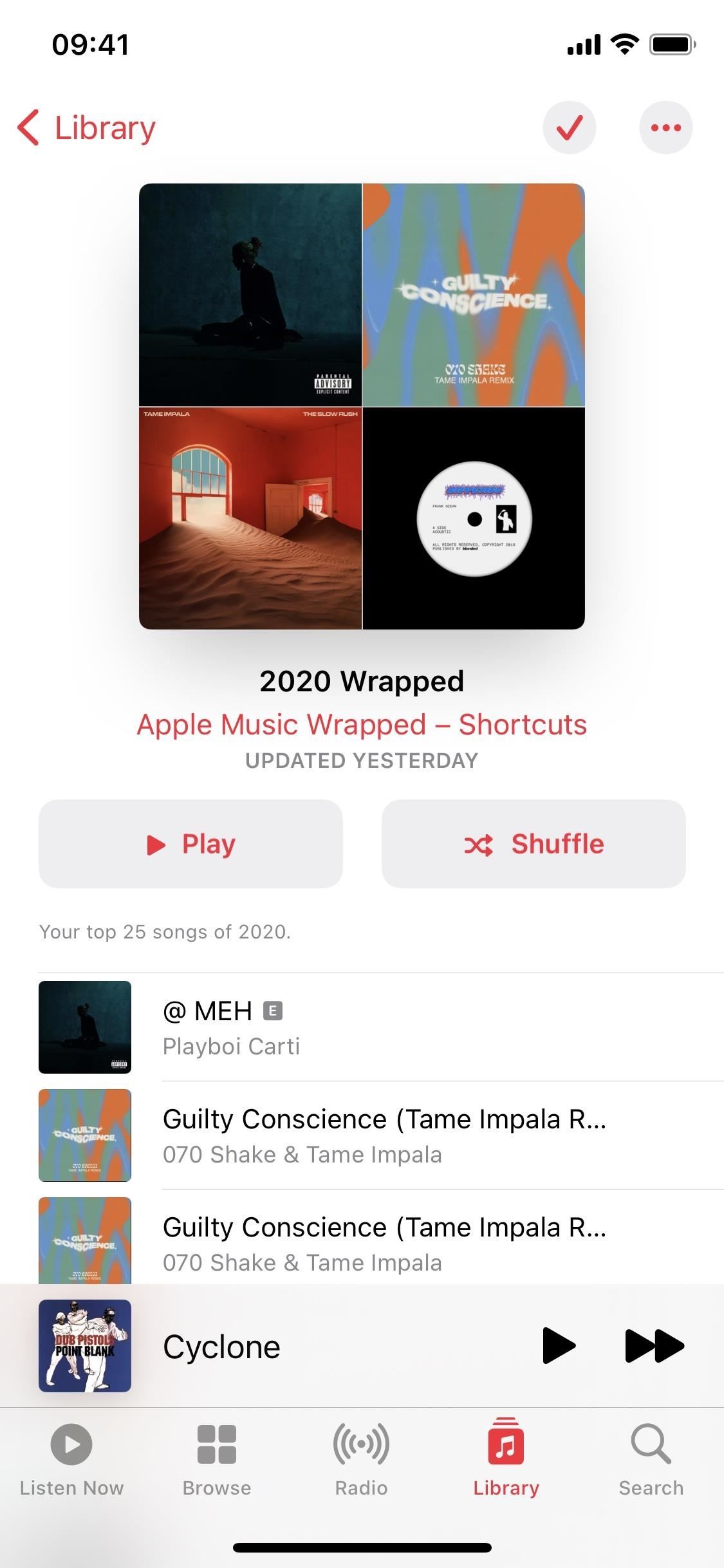 Use Apple Music Wrapped to View Your Most Played Songs in 2020 from Apple Music or Your iPhone's Library