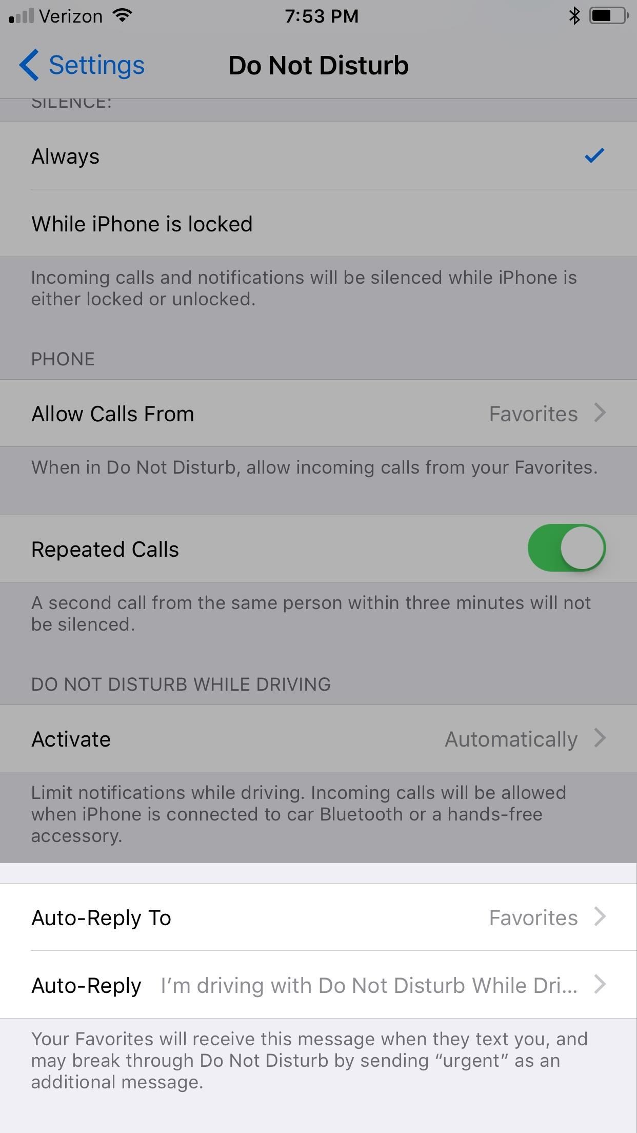 How to Use 'Do Not Disturb While Driving' on Your iPhone in iOS 11 (Or Turn It Off if You Don't Like It)