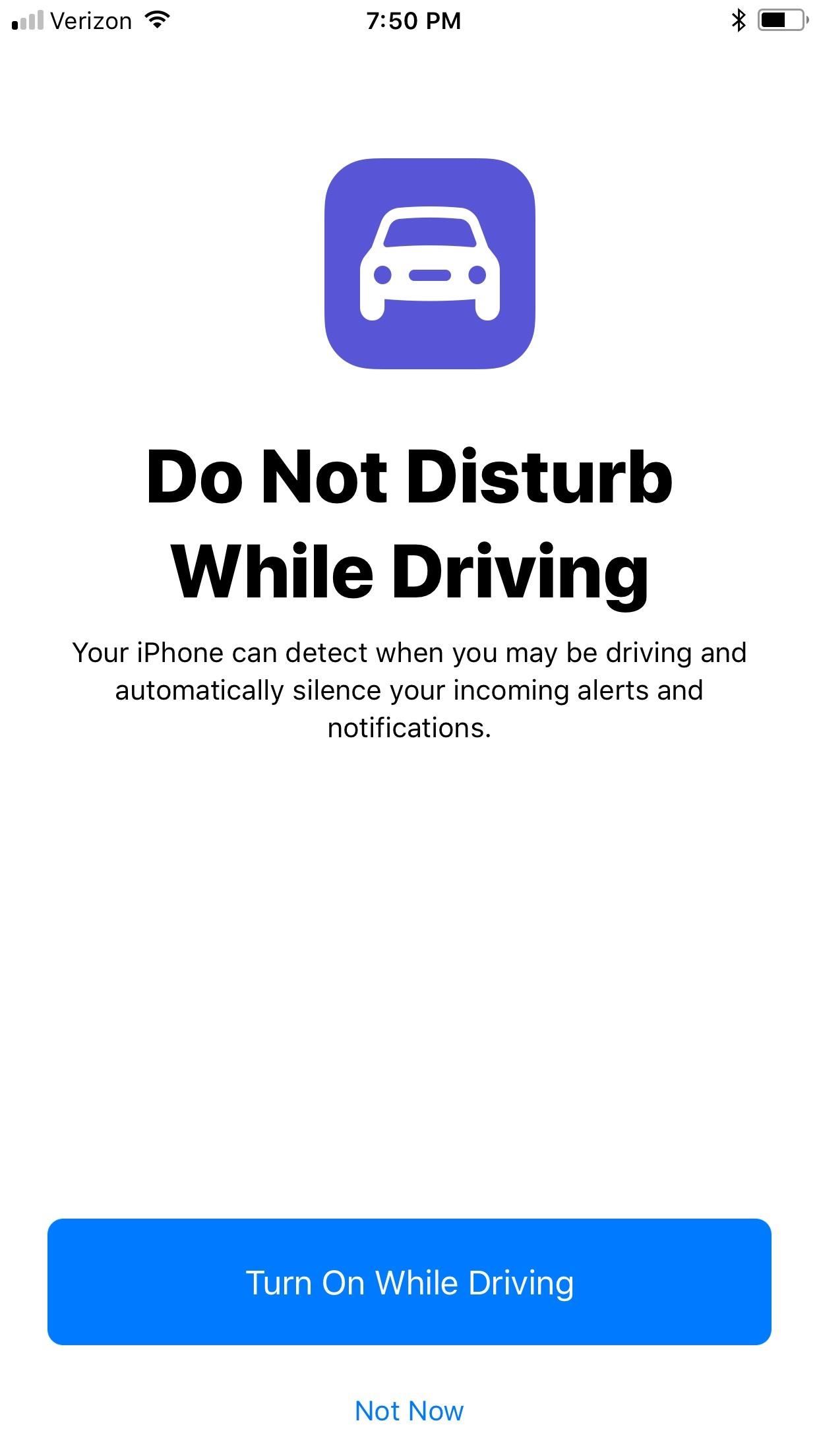 How to Use 'Do Not Disturb While Driving' on Your iPhone in iOS 11 (Or Turn It Off if You Don't Like It)