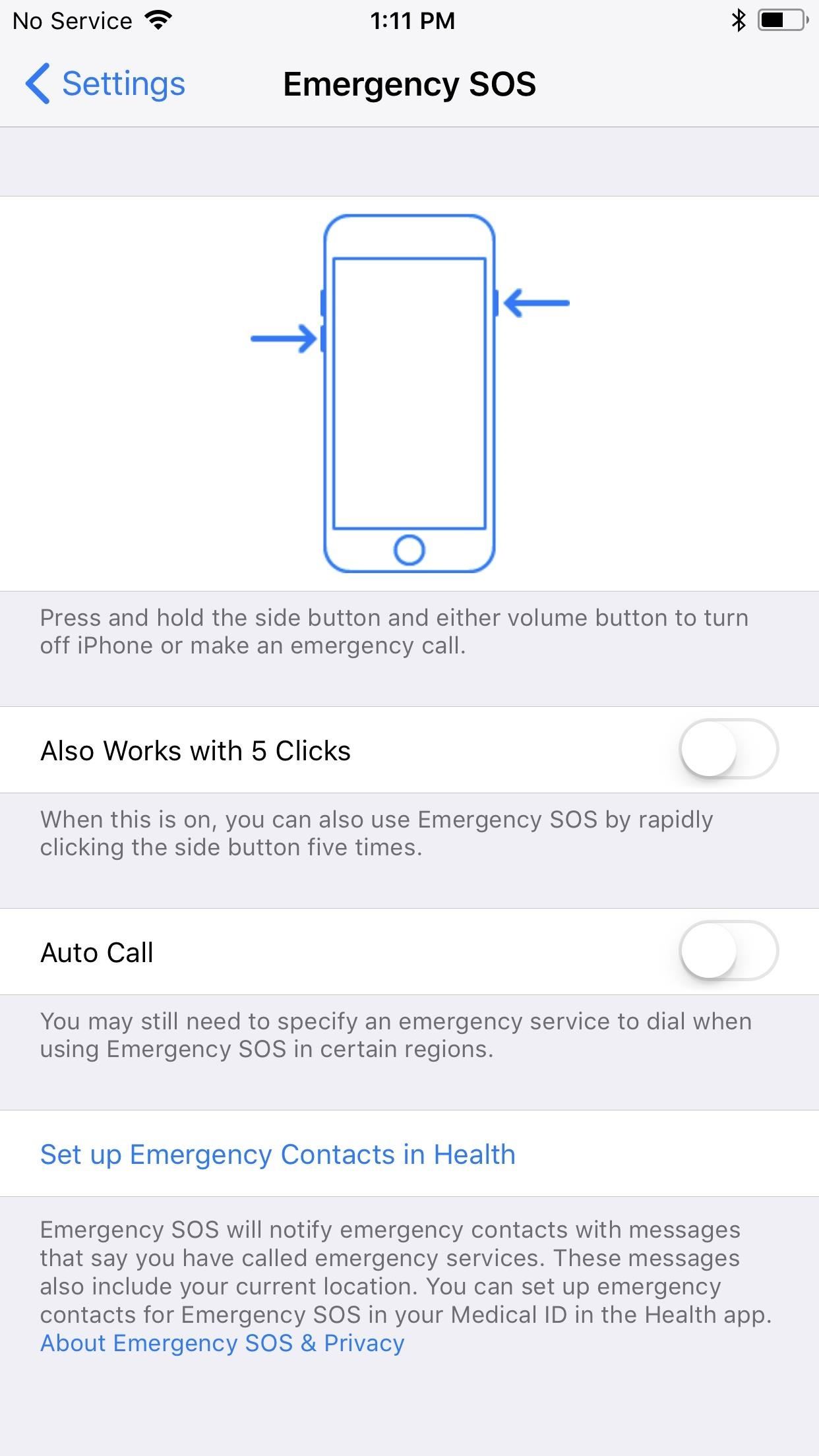 How to Use the Emergency SOS Shortcut on Your iPhone in iOS 11