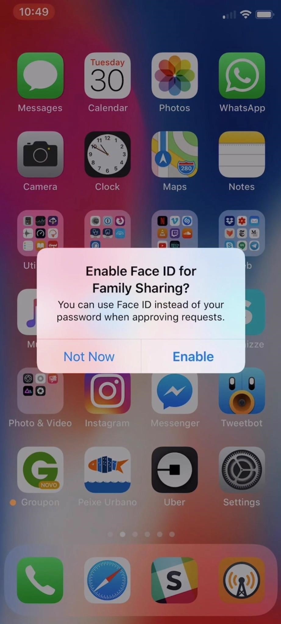 How to Use Face ID on iPhone X to Approve Family Sharing Download Requests