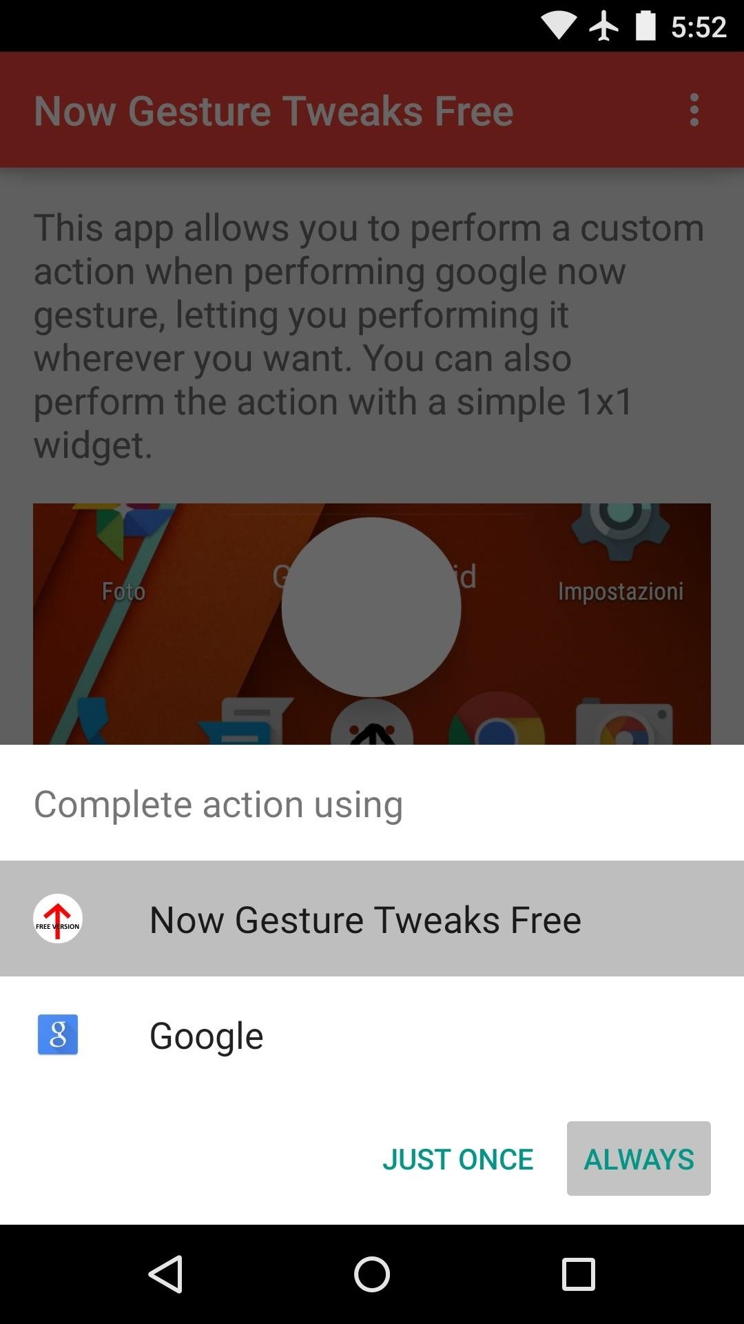 Use the Google Now Gesture to Launch Any Android App