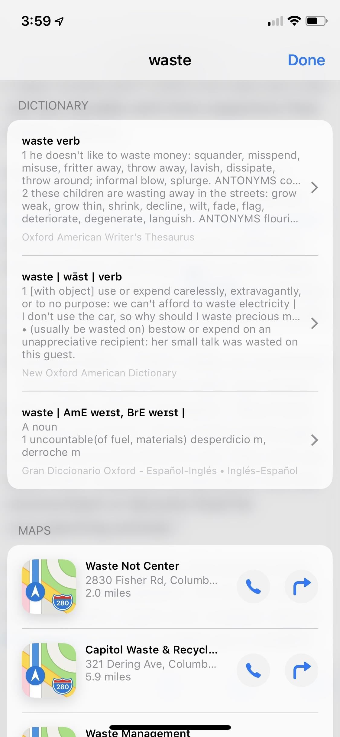 How to Use the Hidden Thesaurus on Your iPhone in iOS 12 for Fast Synonym Searches in 'Look Up'