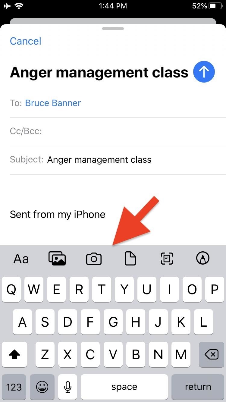 How to Use Mail's New Formatting & Attachments Toolbar in iOS 13 for Rich Text, Document Scanning & More