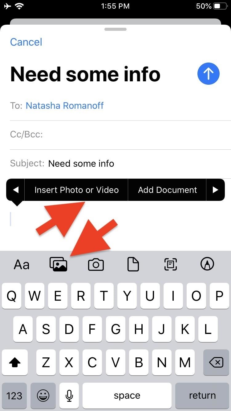 How to Use Mail's New Formatting & Attachments Toolbar in iOS 13 for Rich Text, Document Scanning & More