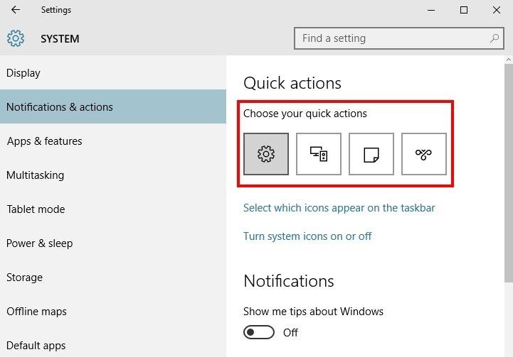 How to Use Quick Actions to Toggle Settings Easily in Windows 10