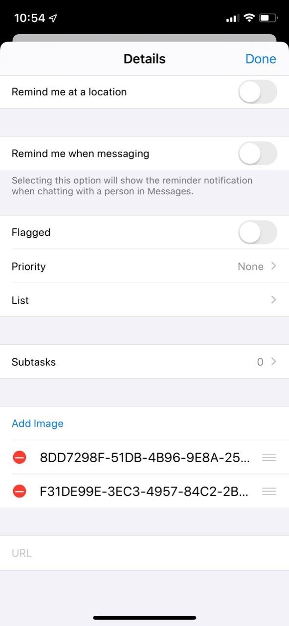 Use Reminder's New Quick Toolbar in iOS 13 to Add Times, Locations, Flags & Images to Tasks