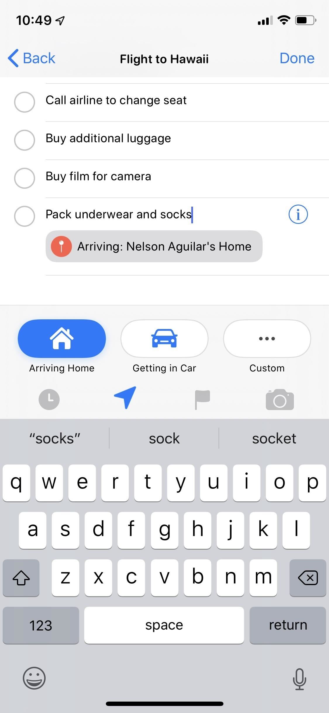 Use Reminder's New Quick Toolbar in iOS 13 to Add Times, Locations, Flags & Images to Tasks