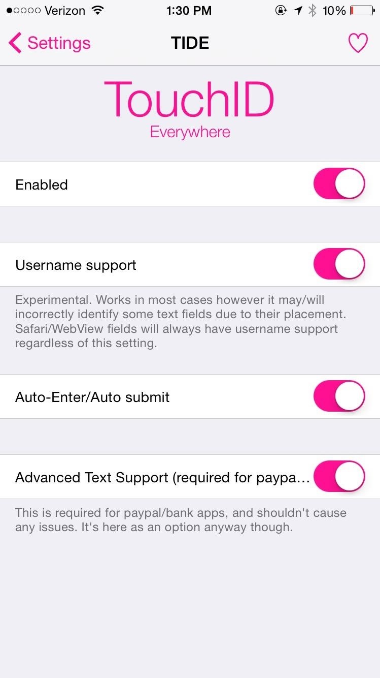 Use Touch ID to Log into Apps & Websites More Easily on Your iPhone