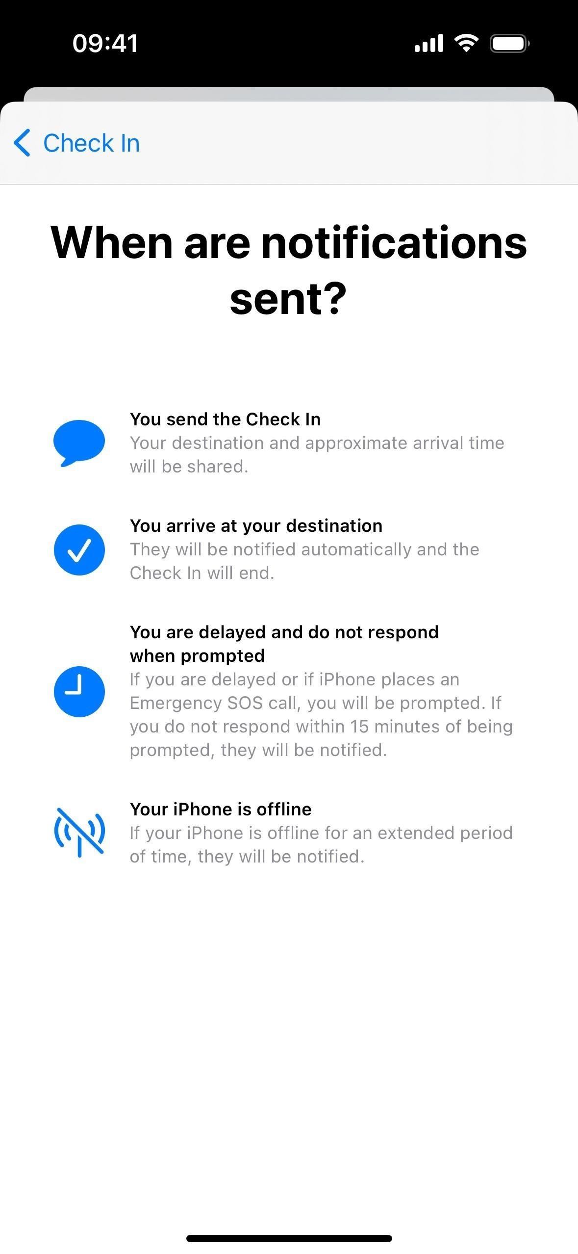 Use Your iPhone's New 'Check In' Feature to Let Contacts Know When You Arrive Safely at Your Destination