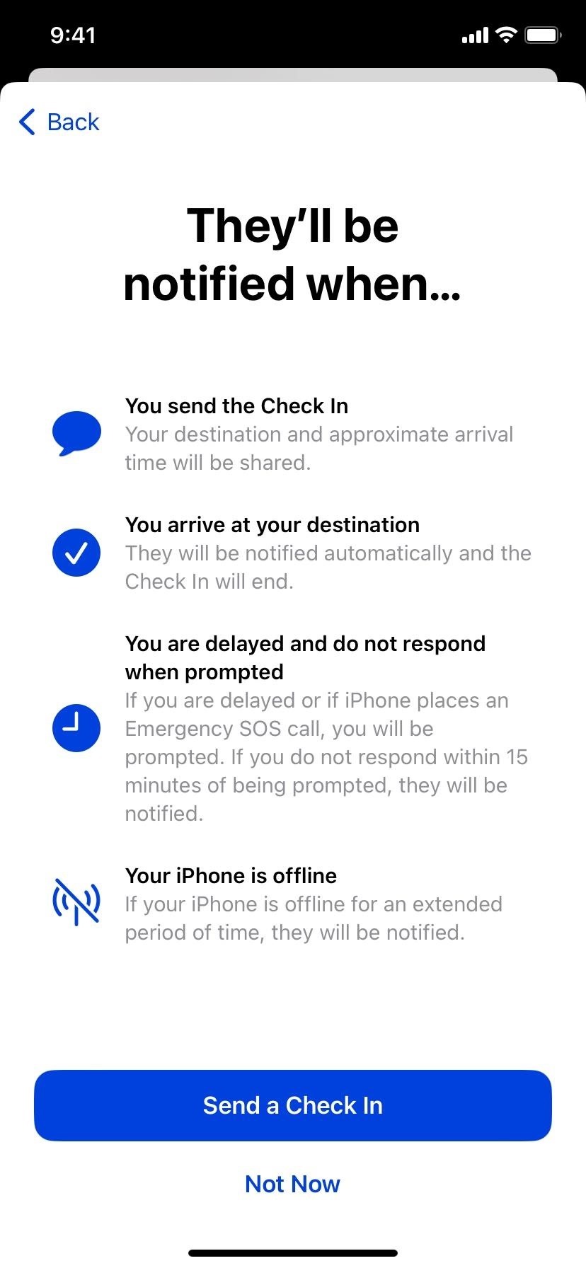 Use Your iPhone's New 'Check In' Feature to Let Contacts Know When You Arrive Safely at Your Destination