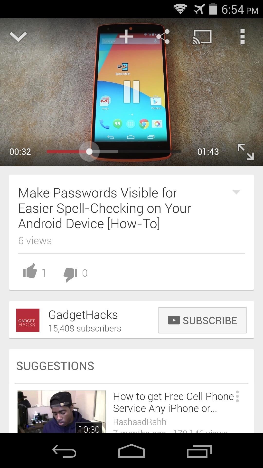 How to Watch 1080p YouTube Videos on a Nexus 5 or Nexus 7