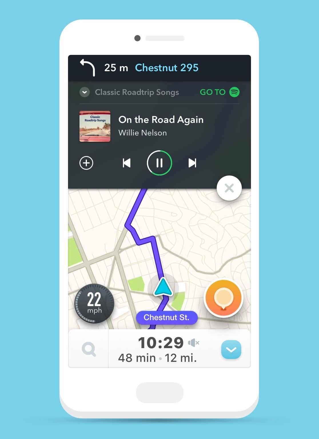 Waze & Spotify Team Up for Easy Access to Music While You Drive