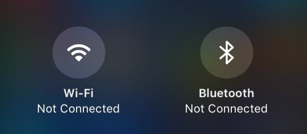 What All the Bluetooth & Wi-Fi Symbols Mean in iOS 11's New Control Center (Blue, Gray, or Crossed Out)