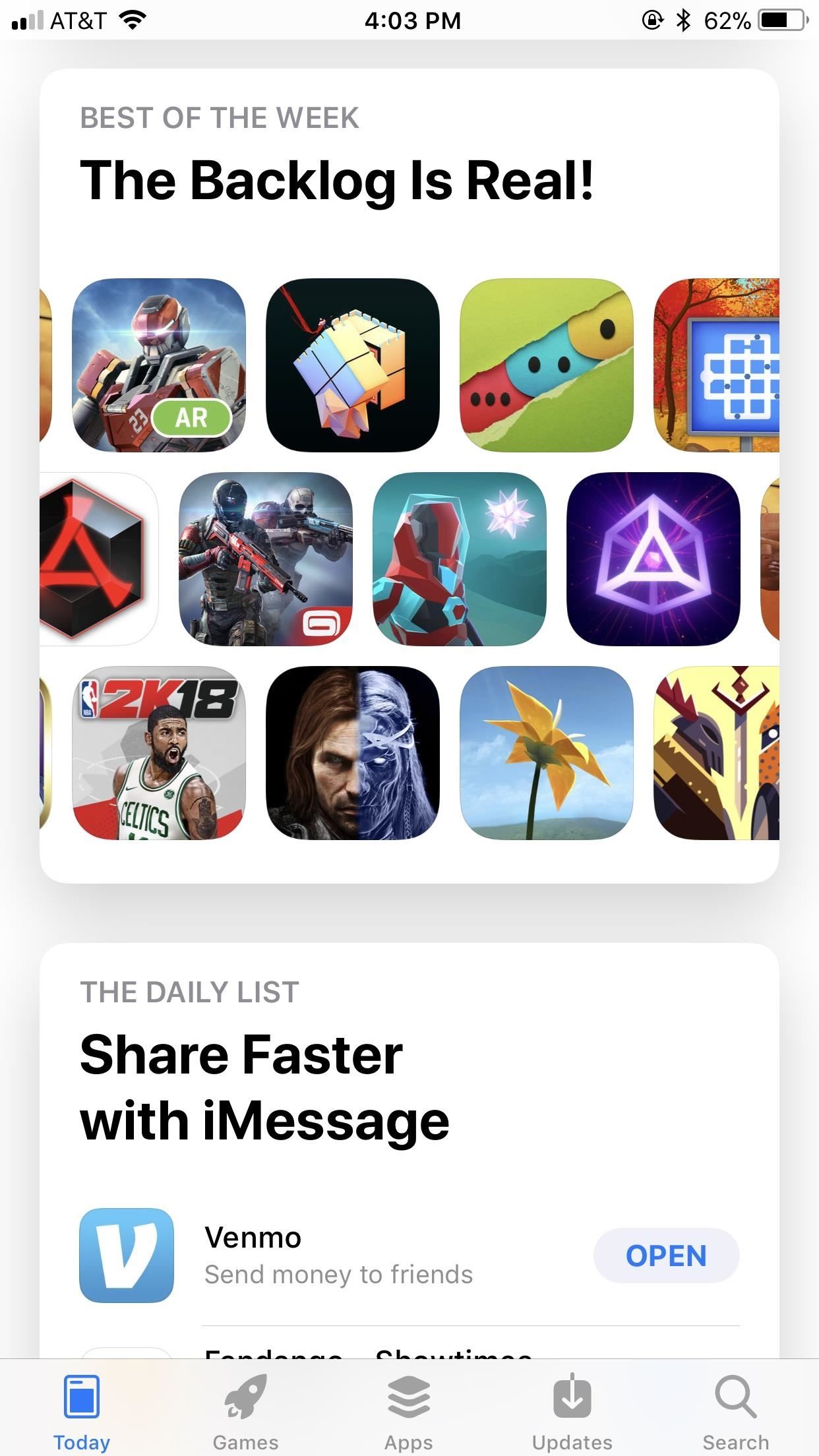 Where Is the Free App of the Week in iOS 11?