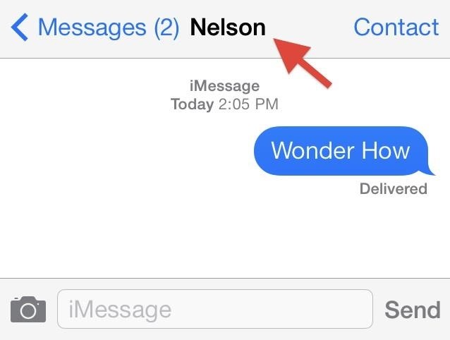 Who Is This? How to Display Full Contact Names in the iOS 7 Messages App