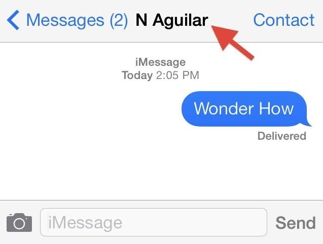 Who Is This? How to Display Full Contact Names in the iOS 7 Messages App