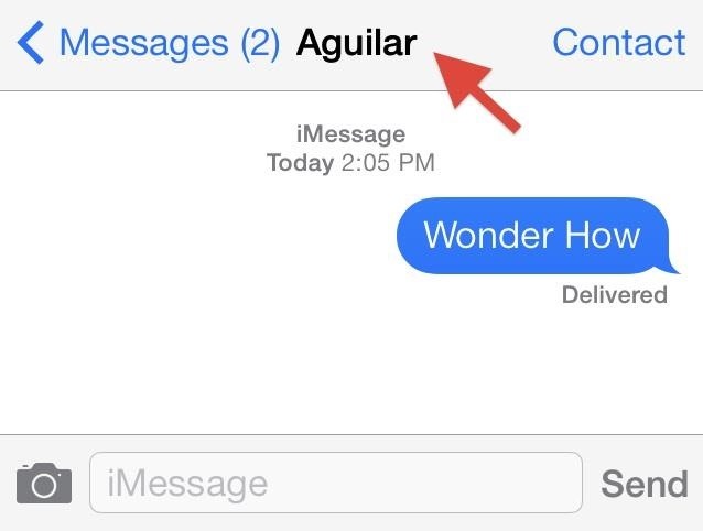 Who Is This? How to Display Full Contact Names in the iOS 7 Messages App