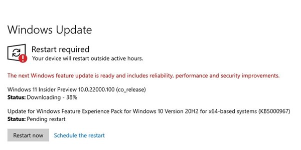 Windows 11 update