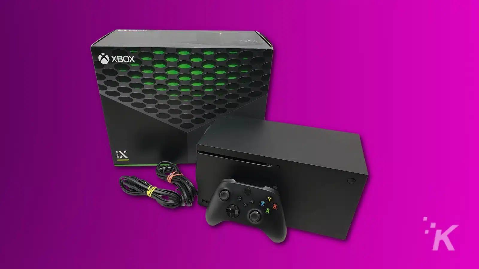 xbox series x with box and leads