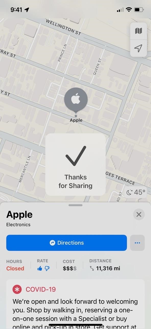 You Can Rate U.S. Businesses in iOS 15's Apple Maps to Remember What You Liked