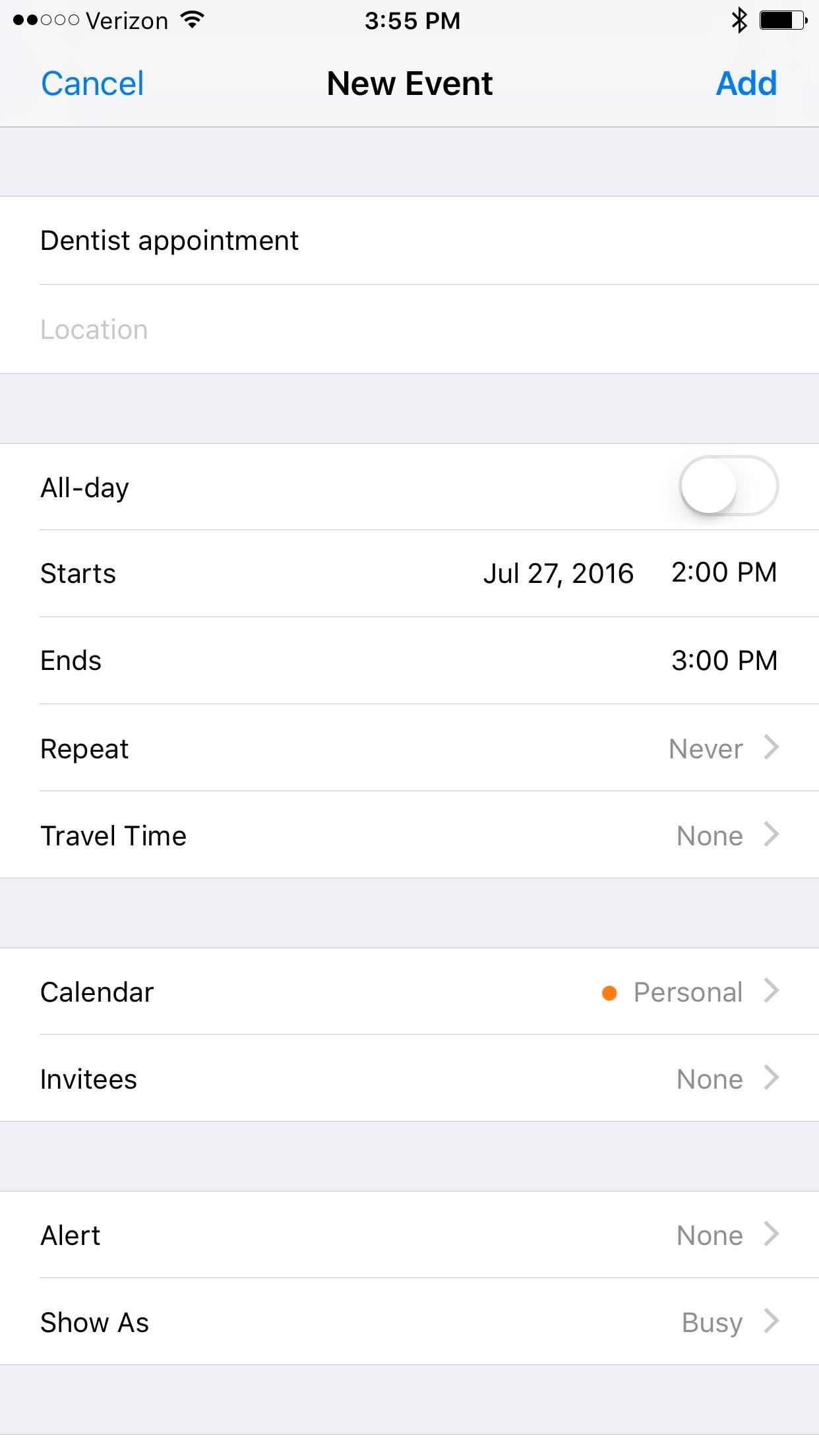 Your iPhone Will Automatically Add Events to Your Calendar in iOS 10