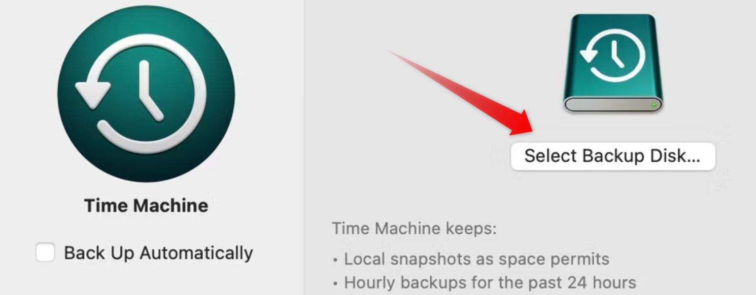 Setting up the newly created partition for the Time Machine backup.