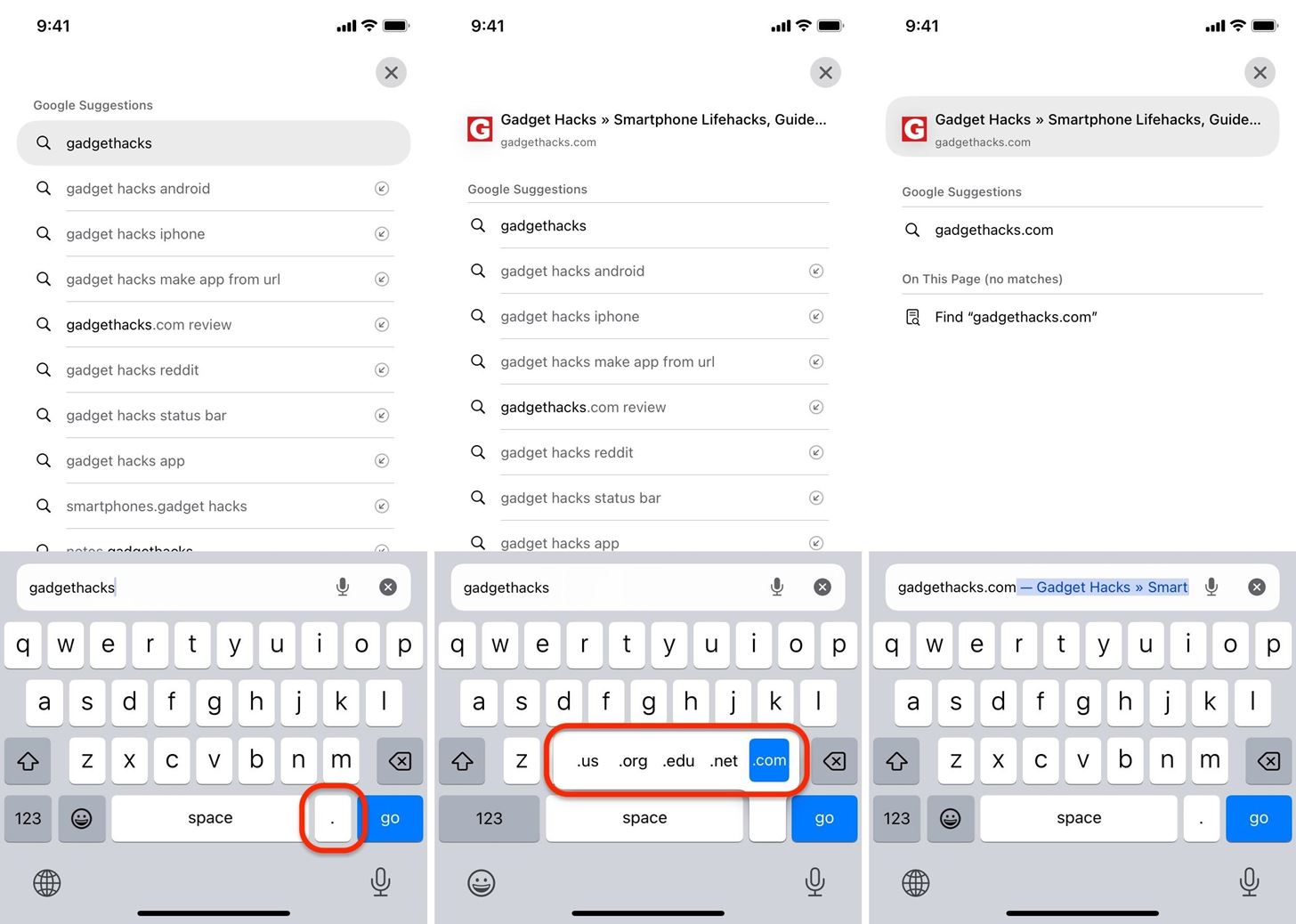 Add More Domain Extensions to Your iPhone's Keyboard Shortcut to Type Email Addresses or Website URLs Faster